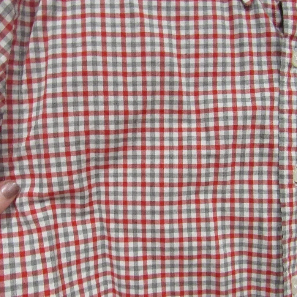 J. Crew Secret Wash Checkered Shirt Size Large EUC